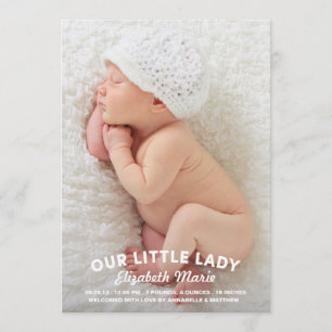 Notre petite Madame faire-part de naissance
