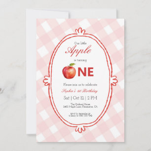 Notre petite pomme première invitation anniversair