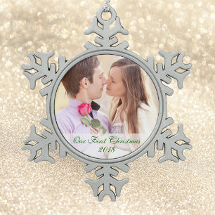 Notre photo Premier ornement de flocon de neige
