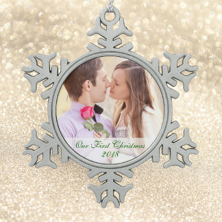Notre photo Premier ornement de flocon de neige
