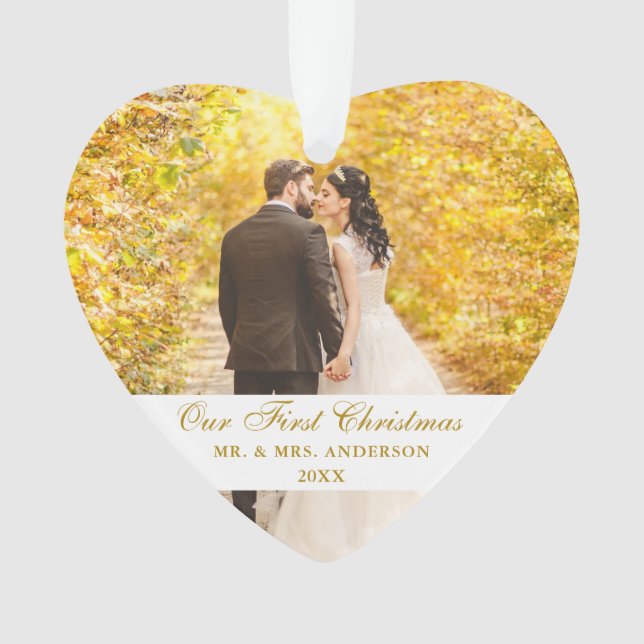 Notre premier coeur photo Mariage de Noël (devant)