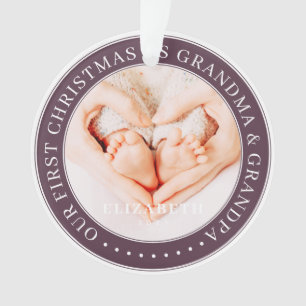 Notre Premier Noël Comme Grand-Mère Et Grand-Père 
