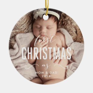 Notre premier Noël comme ornement de parents