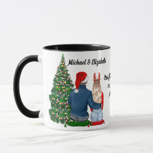 Notre Premier Noël En Couple Marié Mug Café