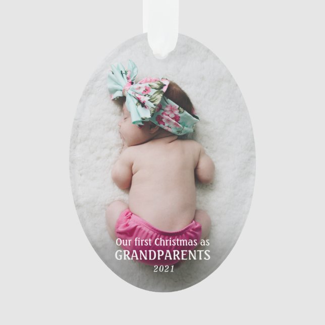Notre Premier Noël En Grand-Parents | Photo bébé (devant)
