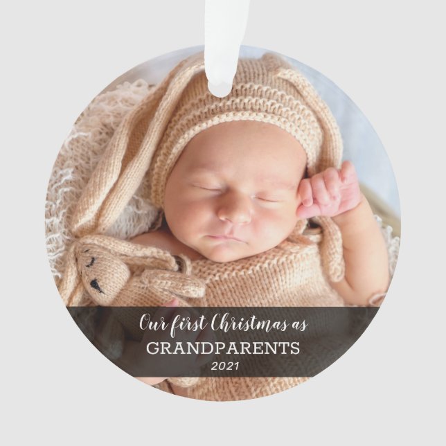 Notre Premier Noël En Grand-Parents | Photo bébé (devant)