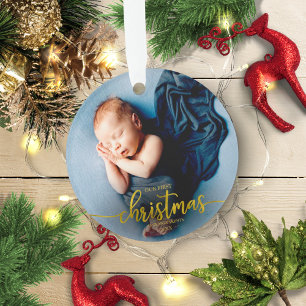 Notre Premier Noël En Grand-Parents Photo Élégante