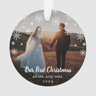 Notre premier Noël en tant que M. et Mme Snowflake