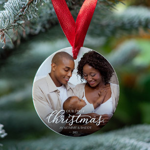 Notre premier Noël en tant que Maman et Papa Photo