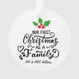 Notre premier Noël en tant que maman et papa Photo