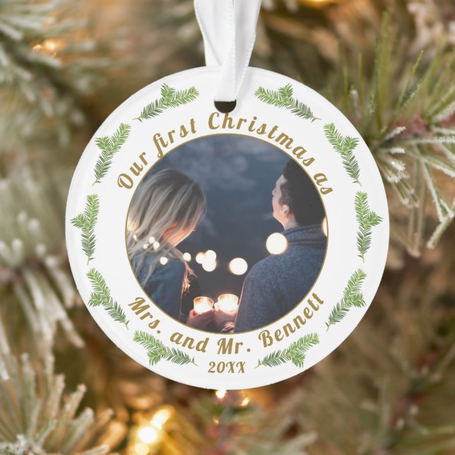 Notre premier Noël en tant que Mme. & M. Mariage P (Arbre)