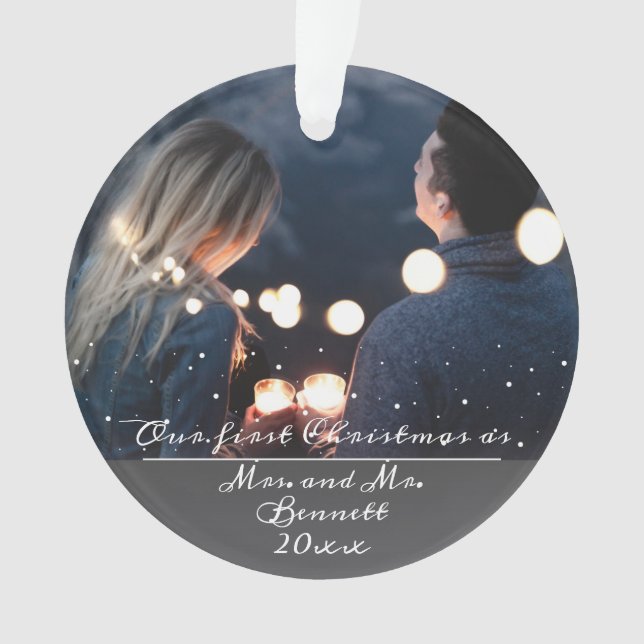 Notre premier Noël en tant que Mme. & M. Mariage P (devant)