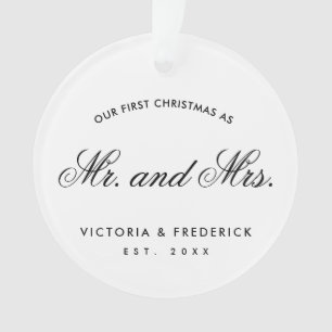 Notre premier Noël en tant que Monsieur et Madame 