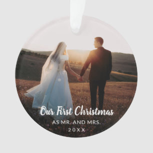Notre premier Noël en tant que Monsieur et Madame 