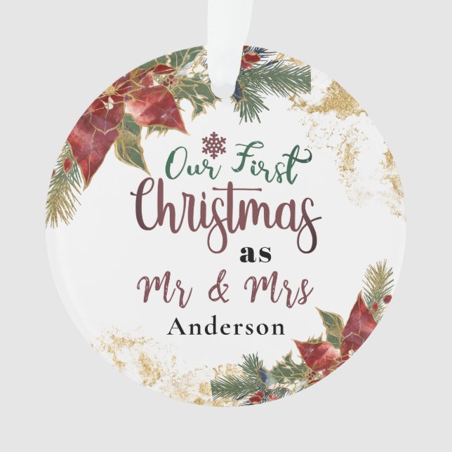 Notre premier Noël en tant que Mr & Mrs Personnali (devant)