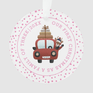 Notre premier Noël en tant que parents voiture ros