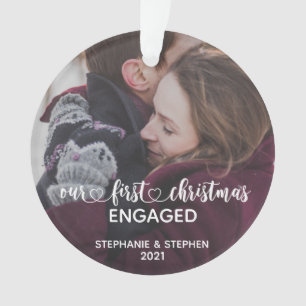 Notre premier Noël Engagé Main Lettré Photo