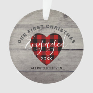 Notre premier Noël Engagé Rustic Plaid Custom
