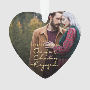 Notre premier Noël Ensemble Engagé Coeur Photo