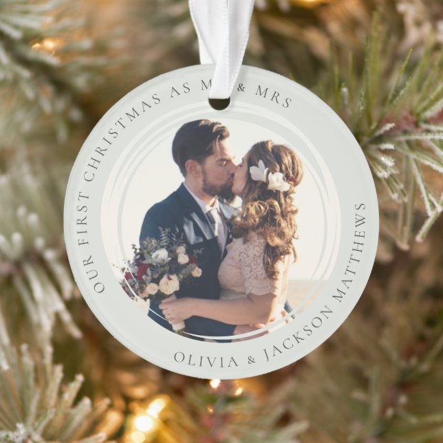 Notre premier Noël Mr & Mrs Photo (Arbre)