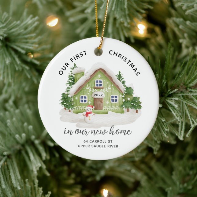 Notre premier Noël Nouvelle Maison Ornement en cér (Arbre)