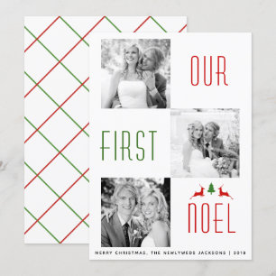 Notre premier Noel premier Noël simple carte photo