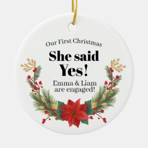 Notre premier ornement de Noël engagé personnalisa