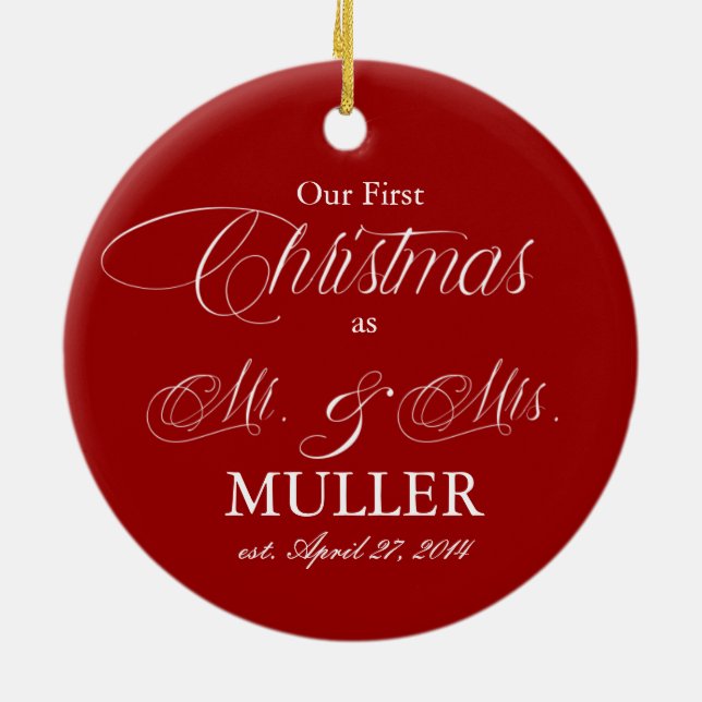 Notre premier ornement de Noël | Vacances (Dos)