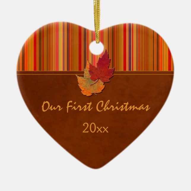 Notre premier ornement de souvenir de Noël (Devant)