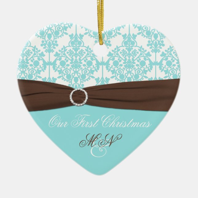 Notre premier ornement de souvenir de Noël (Devant)