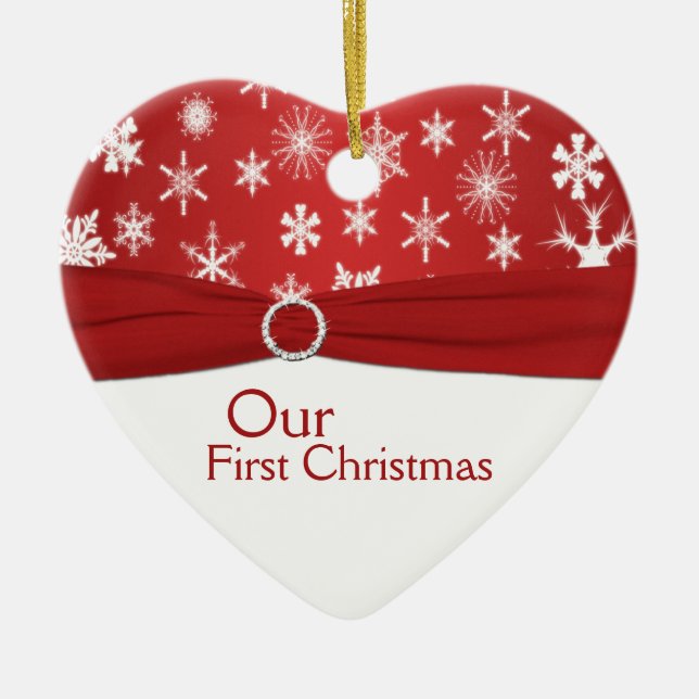 Notre premier ornement de souvenir de Noël (Devant)