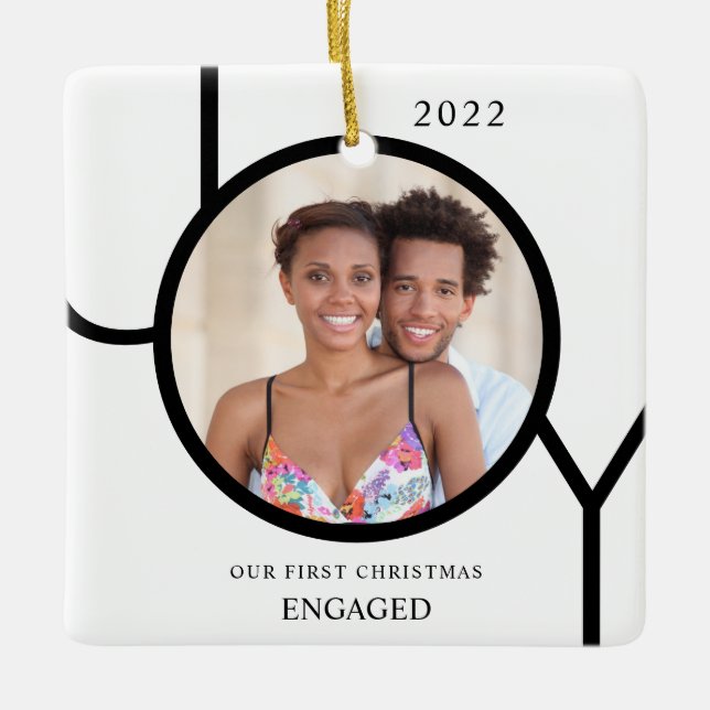 Notre premier ornement photo de Noël engagé (Devant)