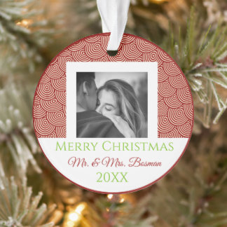 Notre premier ornement photo Noël personnalisé