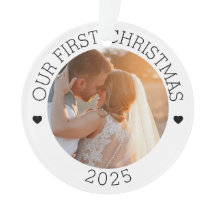 Notre premier ornement photo personnalisé de Noël