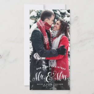 Notre première carte de Noël photo de vacances jeu