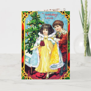 Notre première carte de Noël Vintage Couple