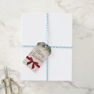 Notre première étiquette de cadeau de Noël