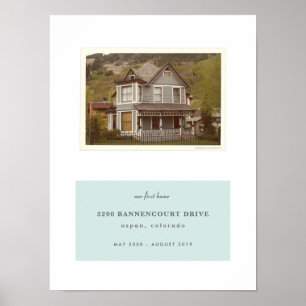 Notre première maison Impression photo personnalis