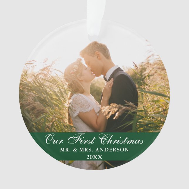 Notre première photo de Mariage de Noël Vert (devant)