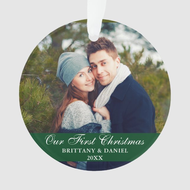 Notre première photo en couple de Noël Vert (devant)