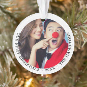 Notre première photo personnalisée de Noël