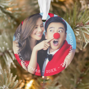 Notre première photo personnalisée de Noël