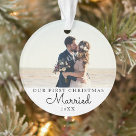 Notre première photo personnalisée de Noël Marié