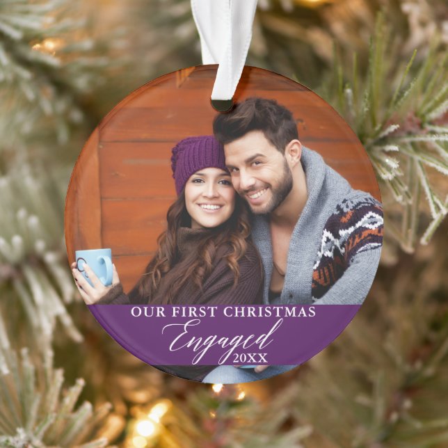 Notre première photo violette de Noël (Arbre)