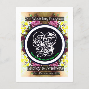 Notre programme de mariage Pamplet  