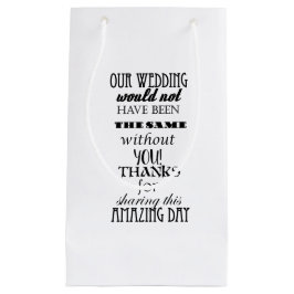 Notre Sac Cadeau Mariage - Petit, Lustré