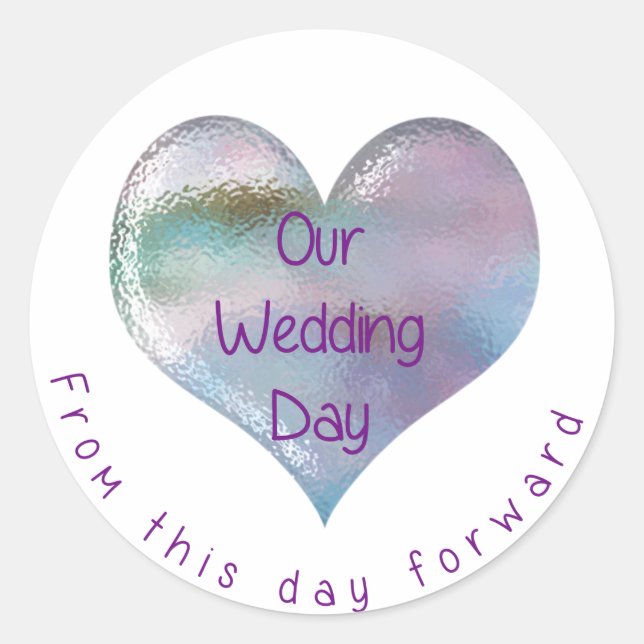 Notre Sticker Coeur Mariage (Devant)