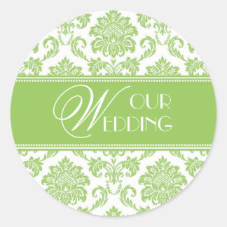Notre Sticker Mariage Apple Green Damask