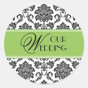 Notre Sticker Mariage Apple Green Damask