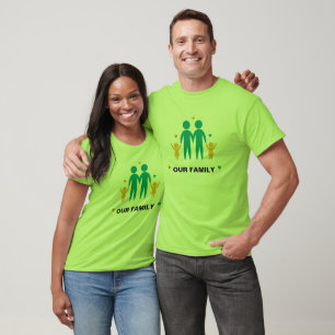 Notre T-Shirt pour couple gay de la famille (2 fil